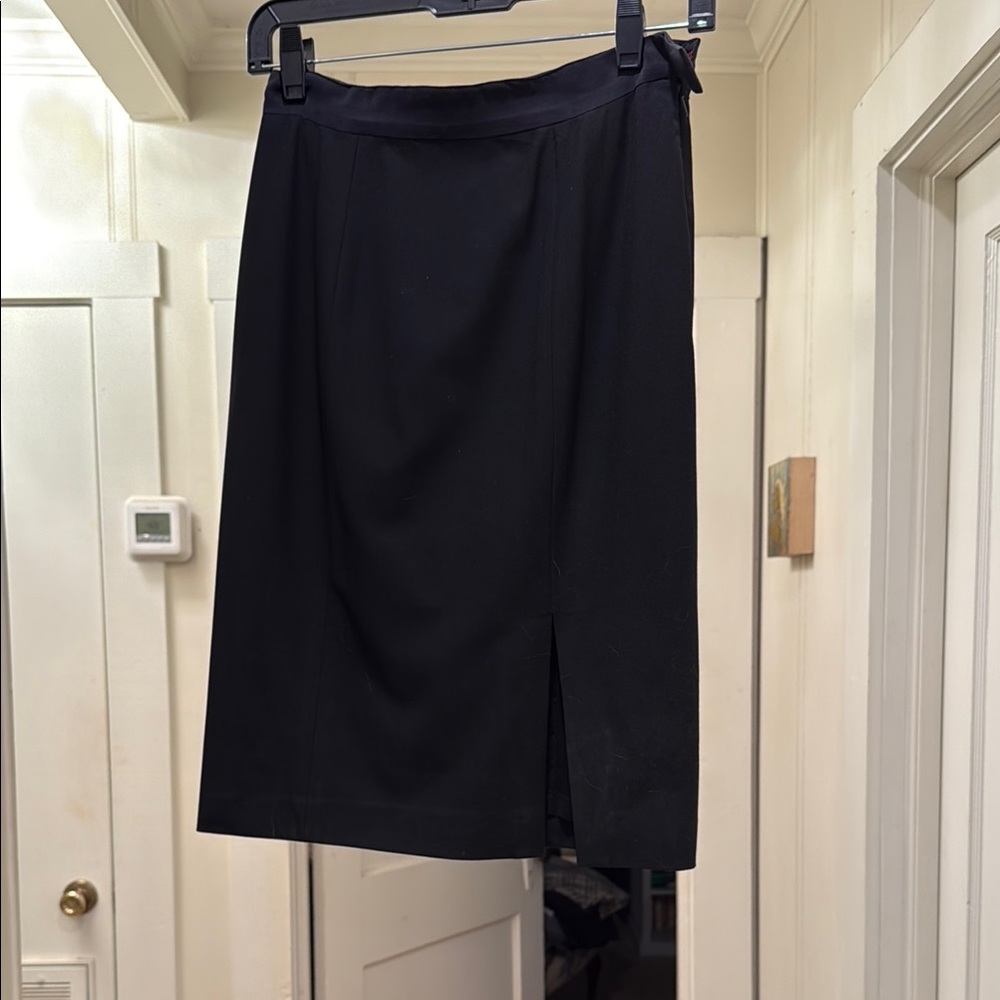 Elizabeth and James Elegant Black Pencil Skirt